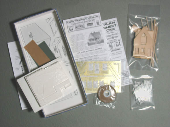 an Evening Express kit, box opened exposing comntents