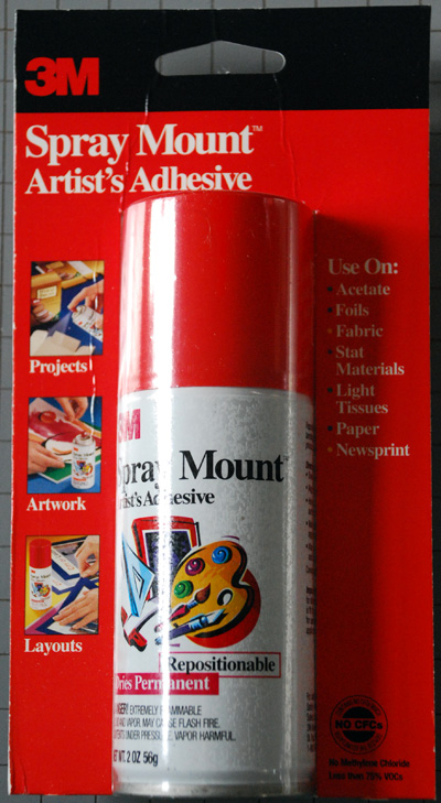 3M Spray Mount Artist Adhesive