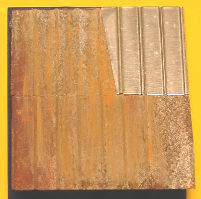 ribbed seam roofing material illustration